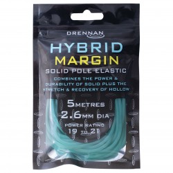 Elastic Rubeziana Drennan - Hybrid Margin Elastic 2.6mm Light Blue 5m Elastic Rubeziana Drennan - Hybrid Margin Elastic 2.6mm Light Blue 5m